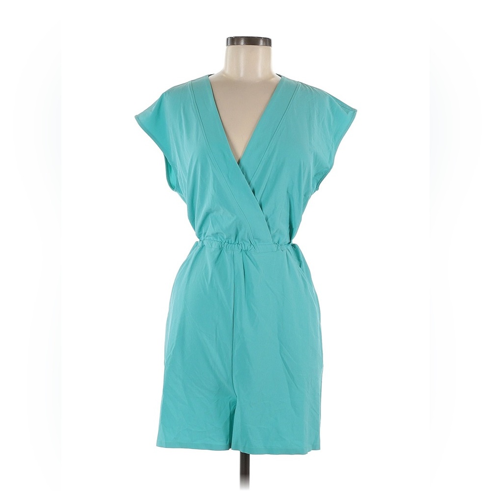 Athleta teal short romper in teal. Size M.